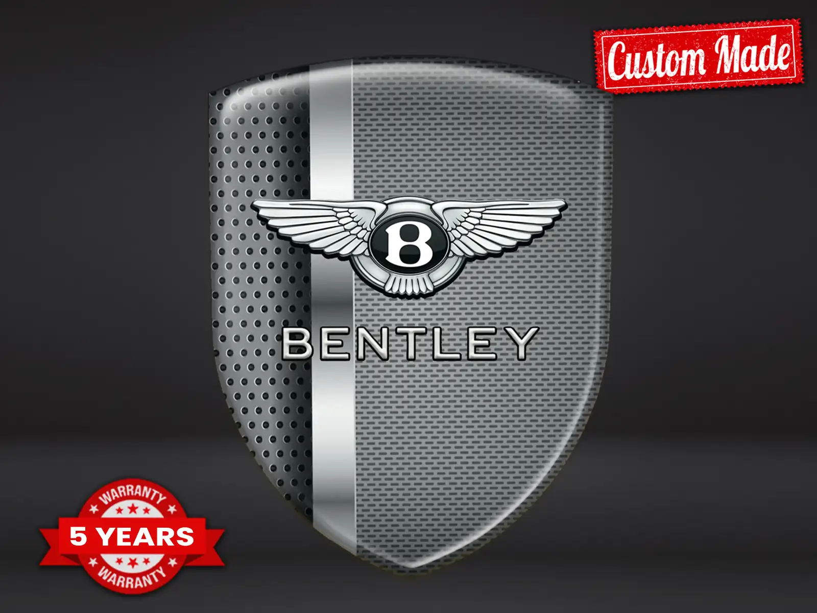 Bentley Sticker Bombé Édition Premium Badges Auto Perso